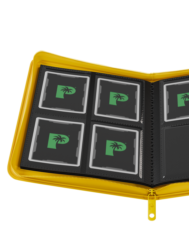 Collector's Series 4 Pocket Zip Binder - Yellow
