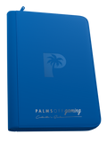 PALMS OFF GAMING Collector's Series Top Loader Zip Binder - 9 Pocket - Blue
