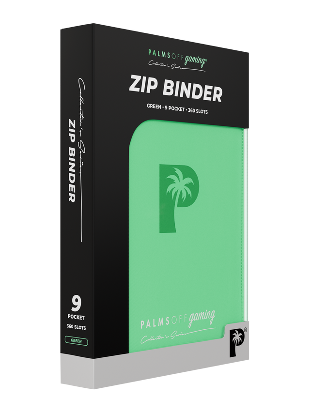 Collector's Series 9 Pocket Zip Binder - Green