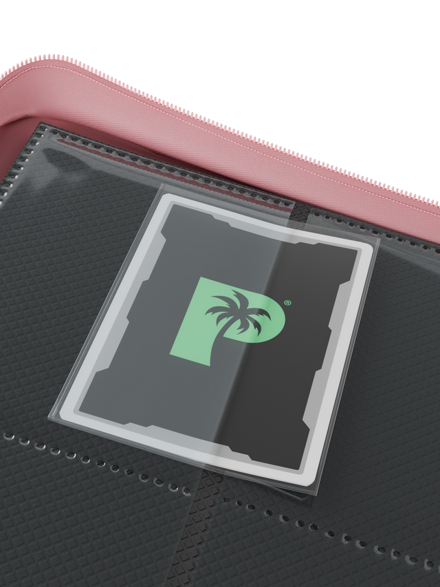 PALMS OFF GAMING Collector's Series Top Loader Zip Binder - 9 Pocket - Pink