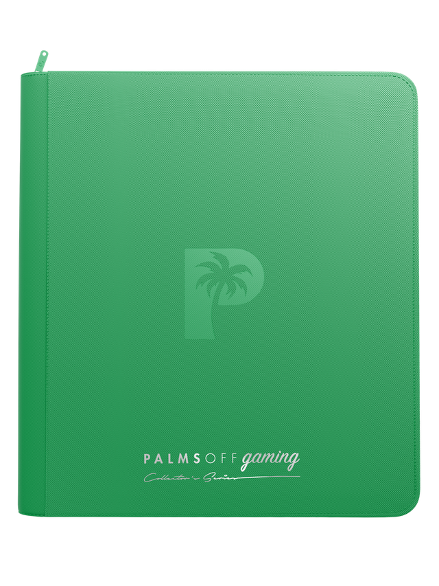 PALMS OFF GAMING - Collector's Series 12 Pocket Zip Binder - Green