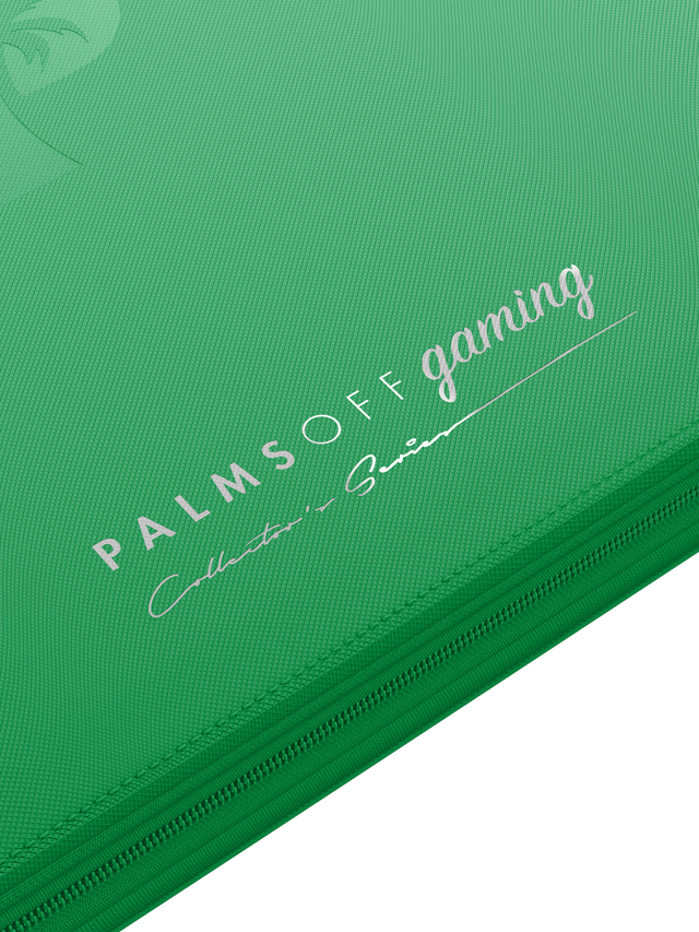 PALMS OFF GAMING - Collector's Series 12 Pocket Zip Binder - Green