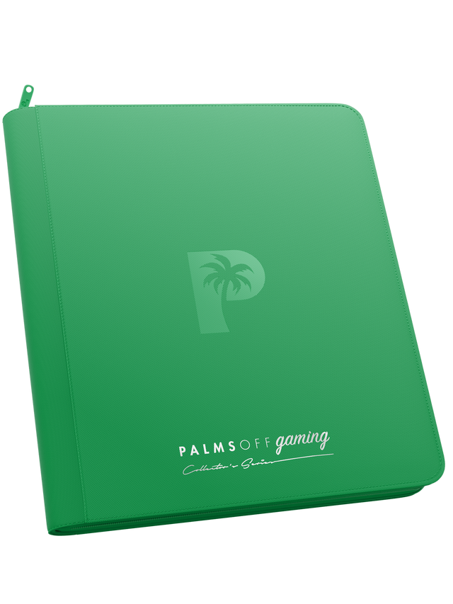 PALMS OFF GAMING - Collector's Series 12 Pocket Zip Binder - Green