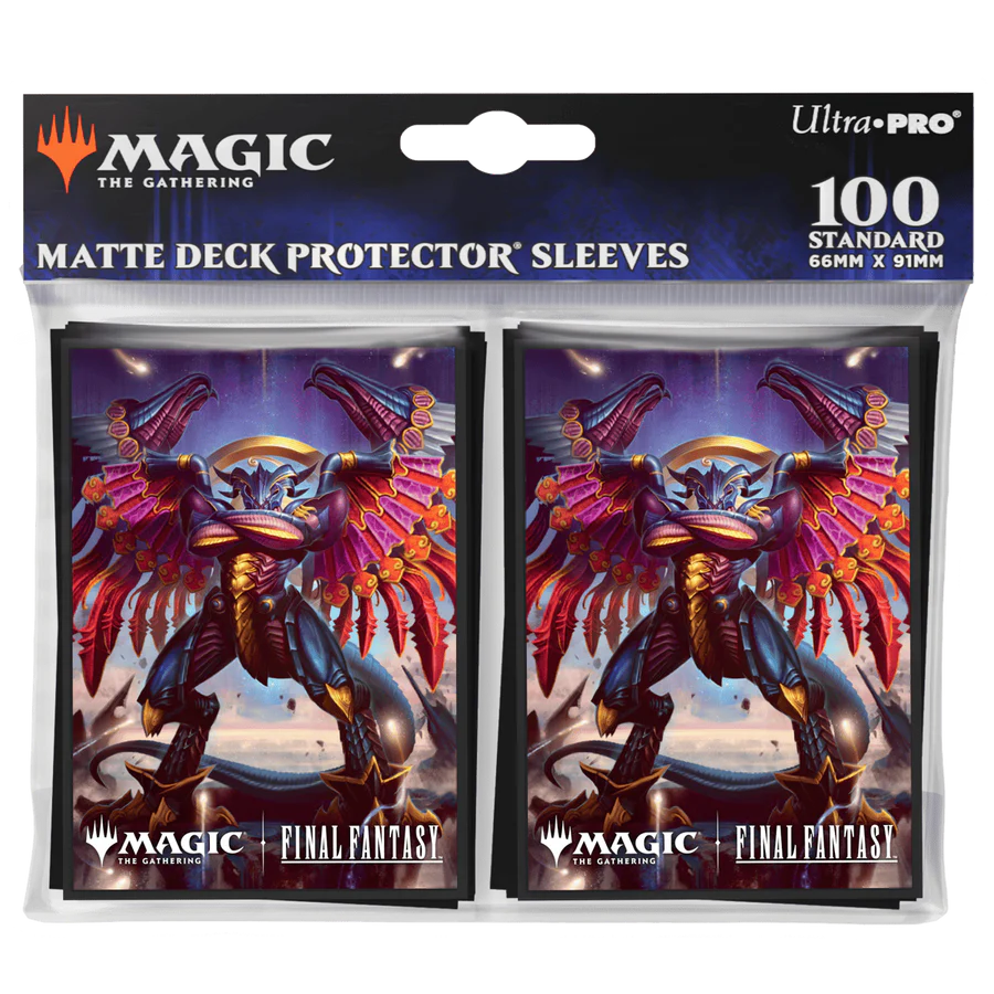 Magic the Gathering - FINAL FANTASY 100ct Deck Protector Sleeves v8 for MtG (Bahamut) image 0