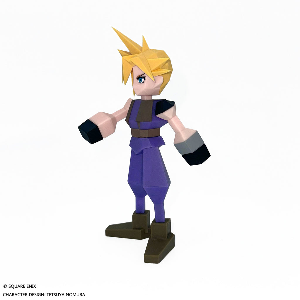 Final Fantasy VII - Polygon Soft Vinyl Figure Cloud Strife image 1