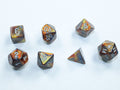 Chessex D7-Die Set Lustrous Mini-Polyhedral Gold/silver- CHX 20493