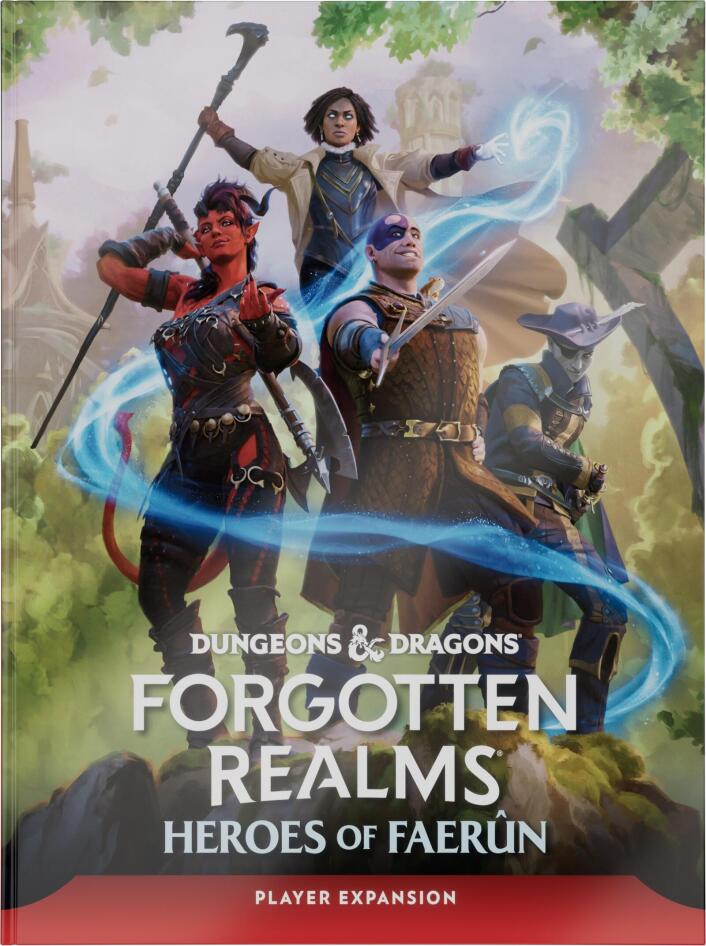 D&D Dungeons & Dragons Forgotten Realms Heroes of Faerun Player Expansion Hardcover
