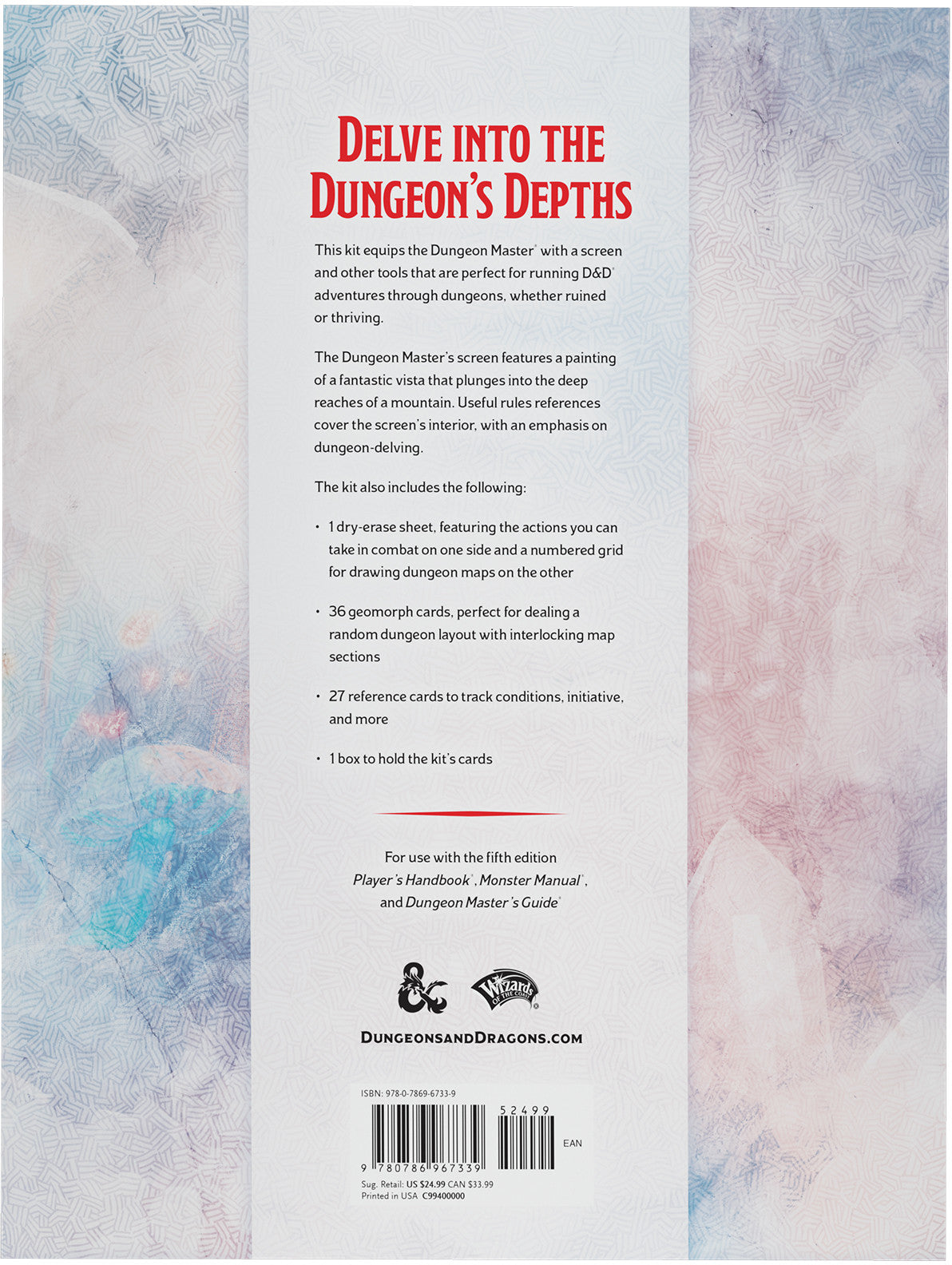 D&D Dungeons & Dragons Masters Screen Dungeon Kit