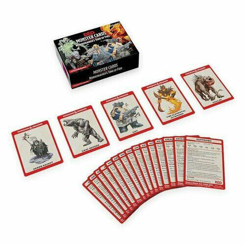 D&D Dungeons & Dragons Spellbook Cards Monster Cards Mordenkainens Tome of Foes