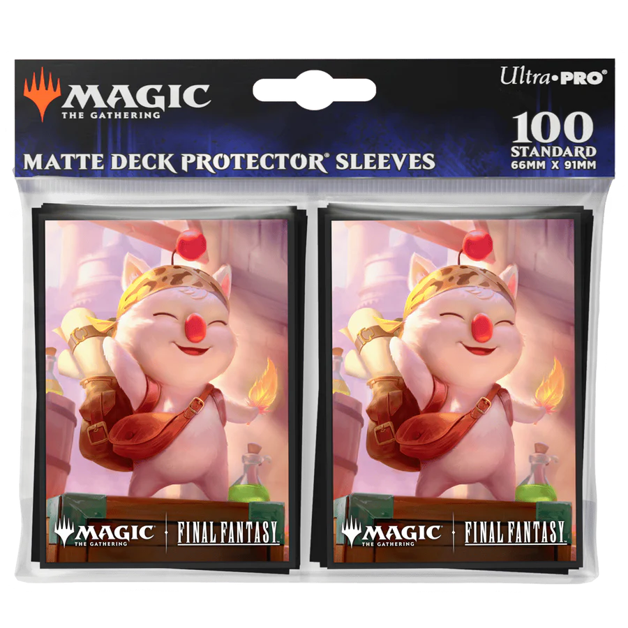 Magic the Gathering - FINAL FANTASY 100ct Deck Protector Sleeves v8 for MtG (Moogle Merchant) image 0