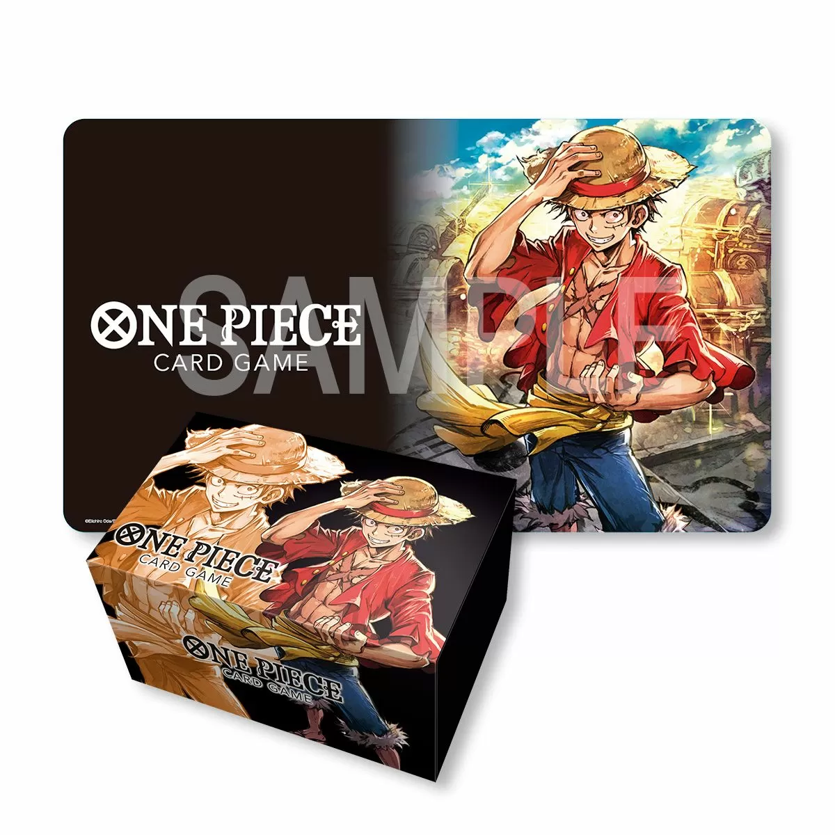 One Piece Card Game - Monkey D. Luffy Playmat and Storage Box Set image 0