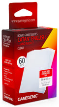 Gamegenic Board Game Card Sleeves - CATAN English Clear (56mm x 82mm) (60 Sleeves Per Pack)