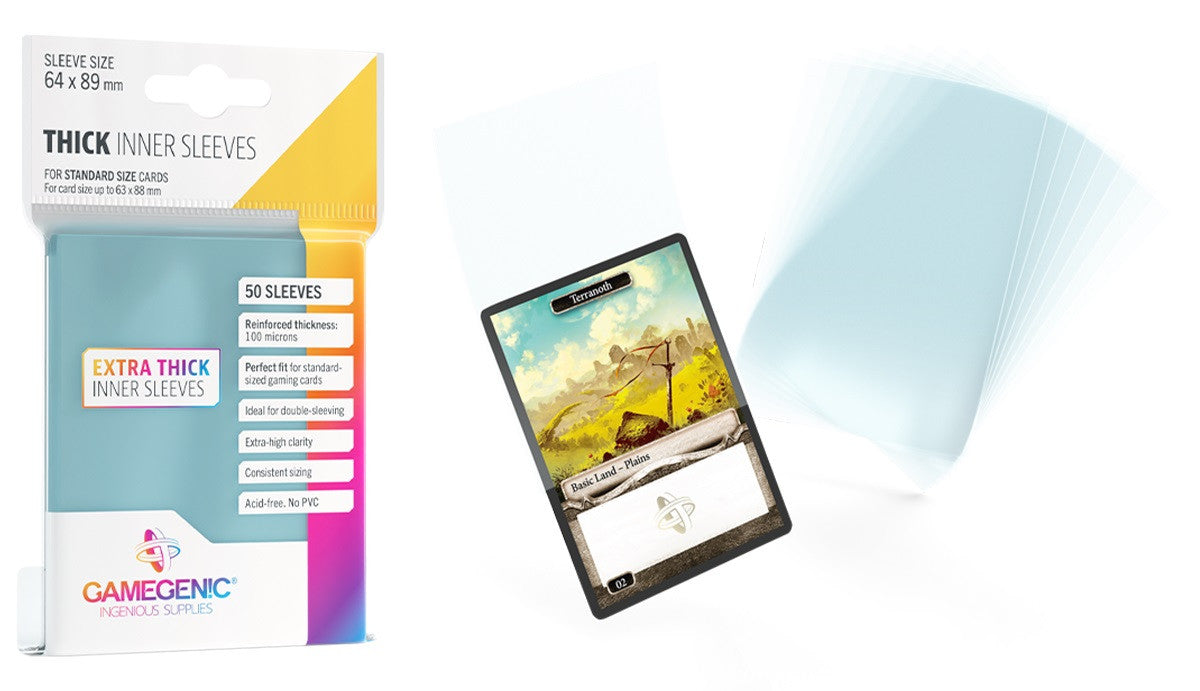 what are inner sleeves for cards Gamegenic Closable Inner Sleeves – Critical Hit Gaming
