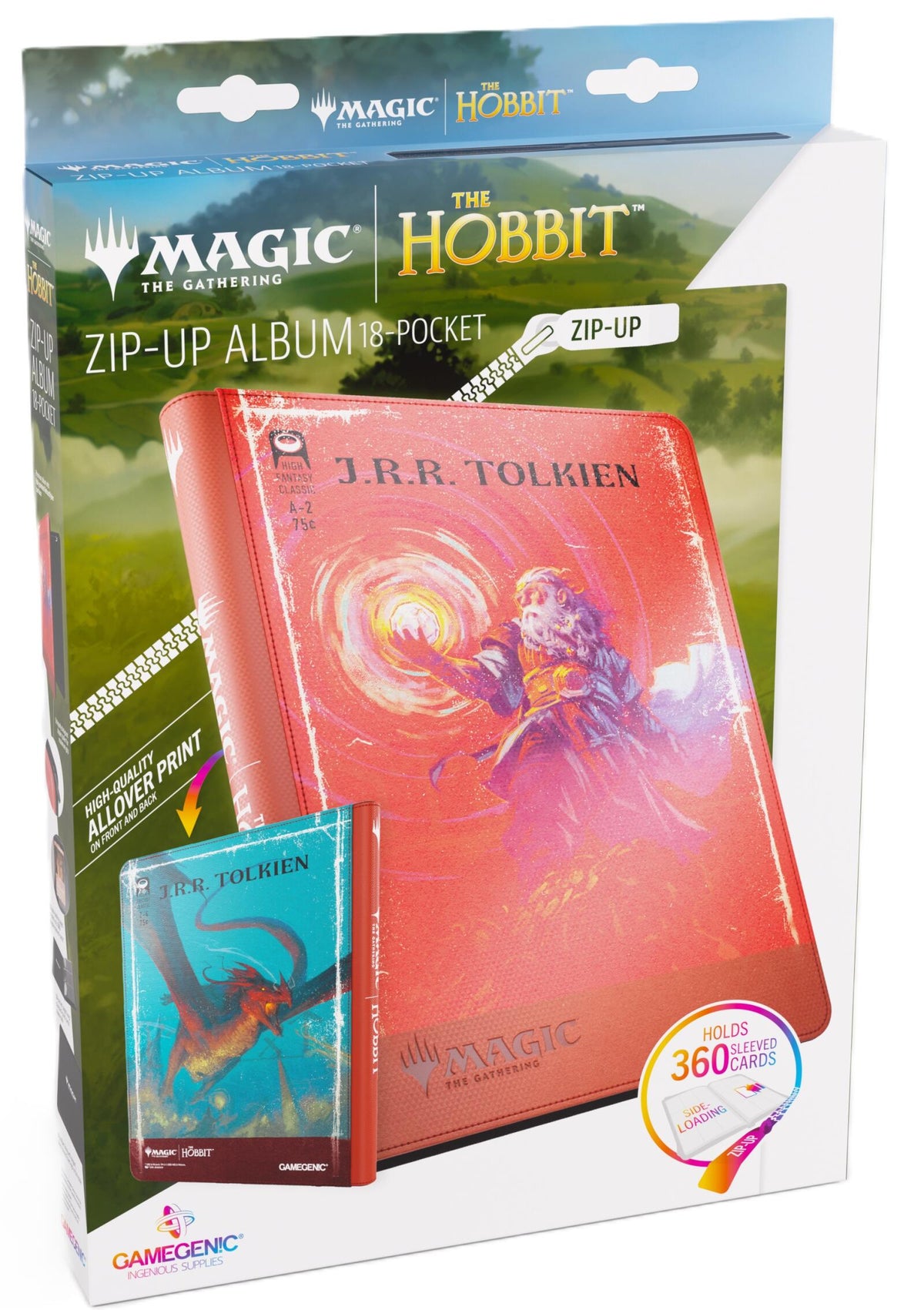 Magic The Gathering - The Hobbit Zip-Up Album 18-Pocket - The Arkenstone/Smaug, Worm of Dread