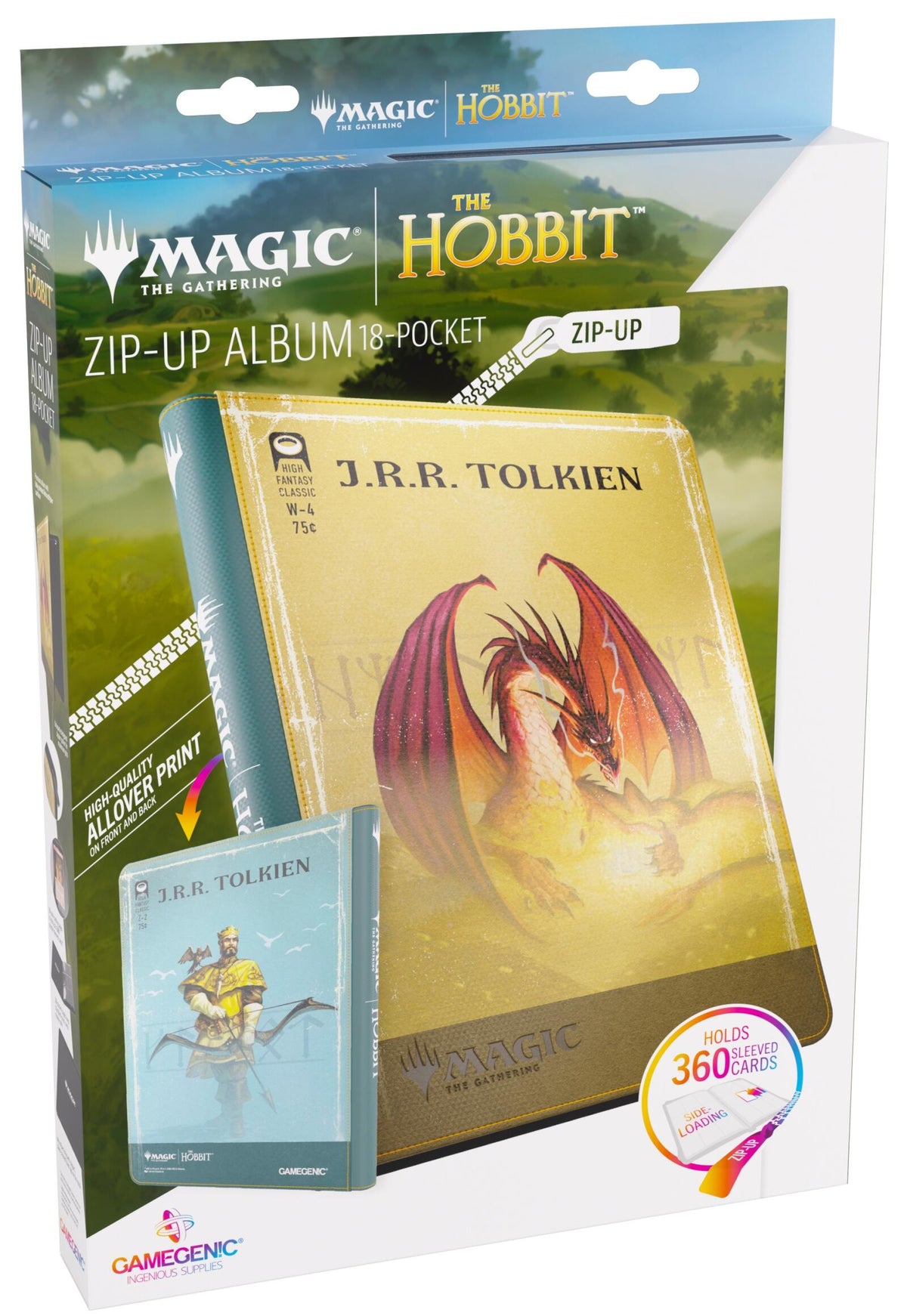 Magic The Gathering - The Hobbit Zip-Up Album 18-Pocket - Gleaming Splendor/The King of Dale