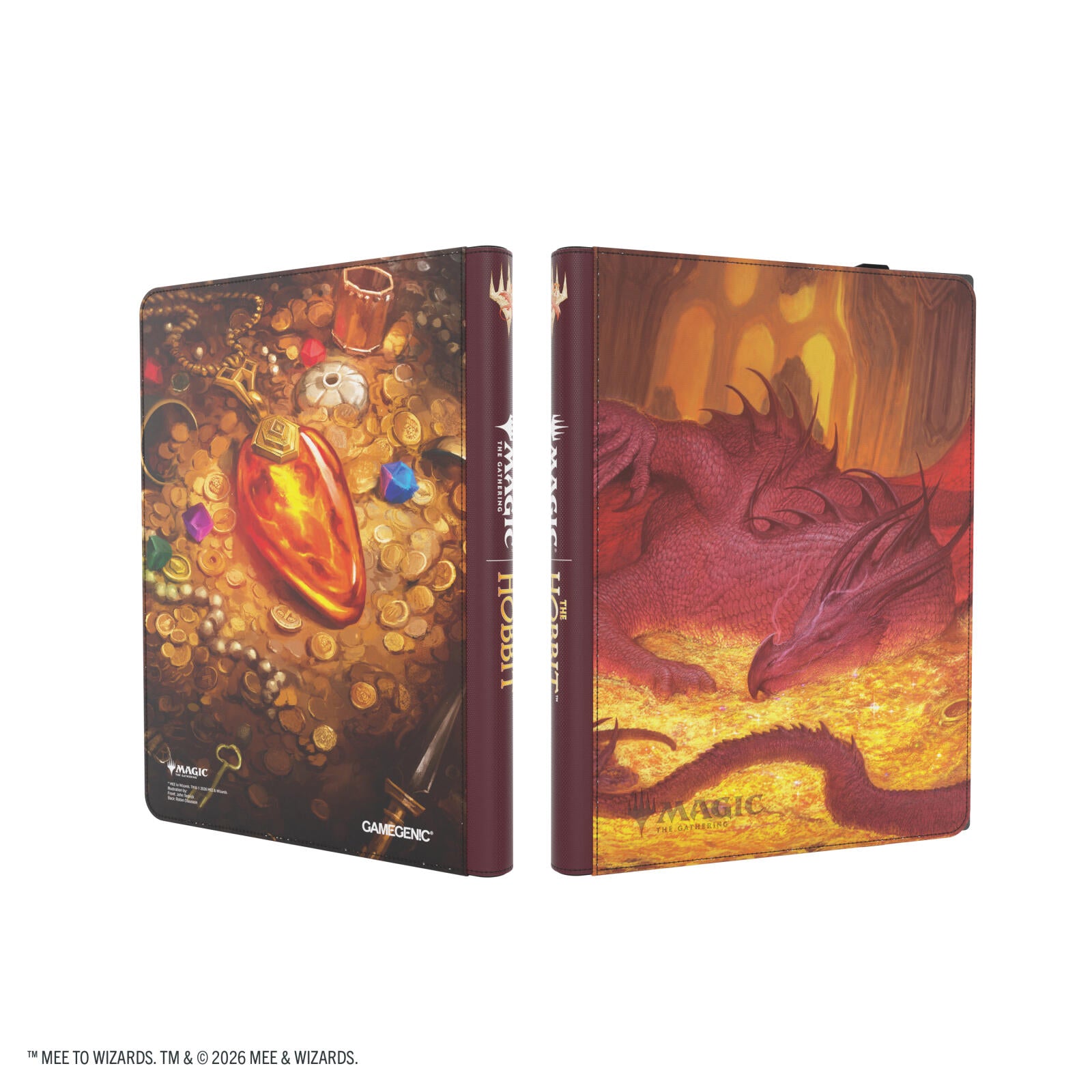 Magic The Gathering - The Hobbit Zip-Up Album 18-Pocket - Smaug's Mox Amber