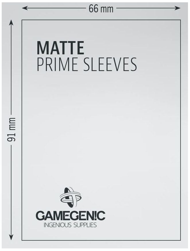 Gamegenic Matte Prime Card Sleeves Purple (66mm x 91mm) (100 Sleeves Per Pack)
