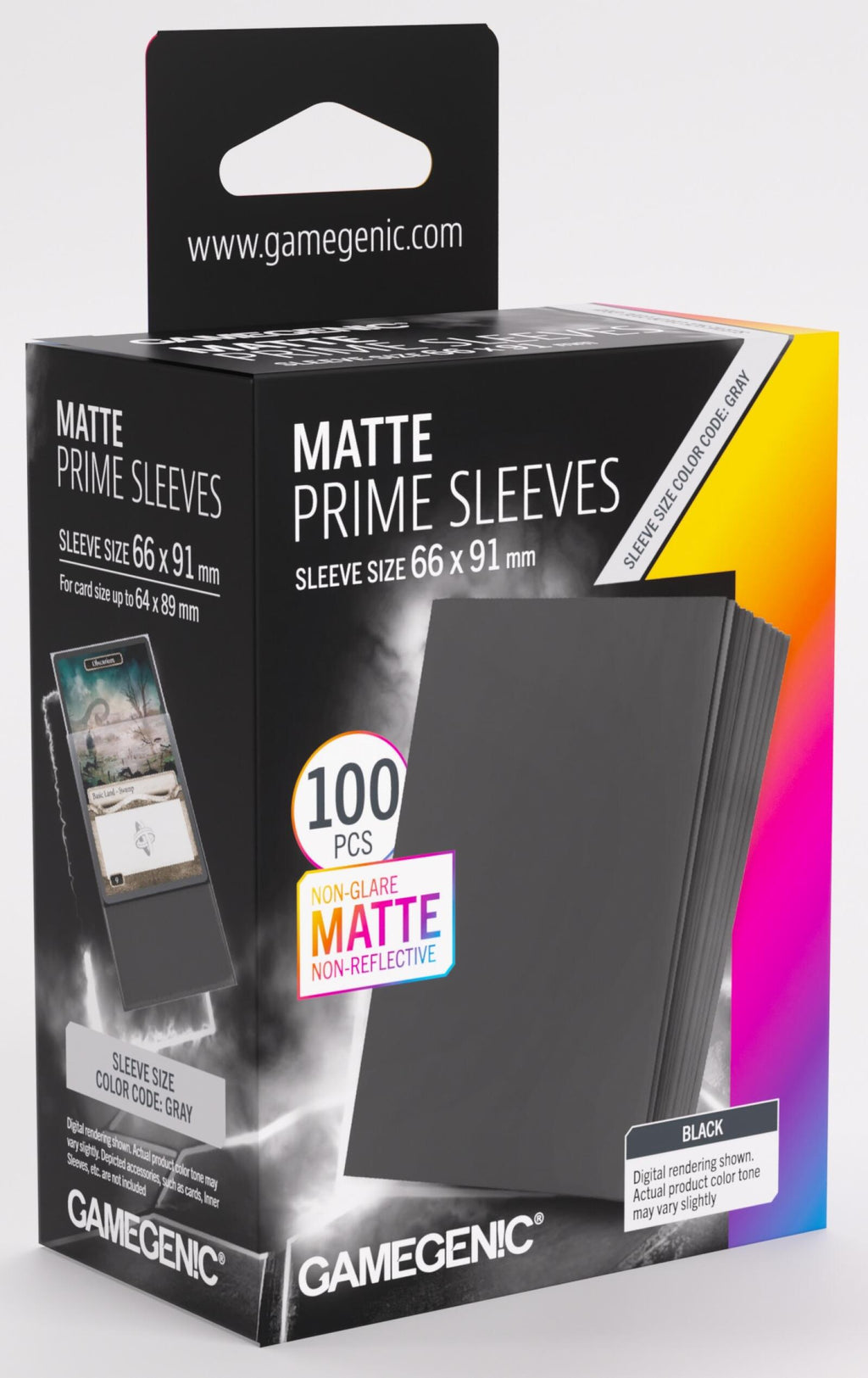 Gamegenic Matte Prime Card Sleeves (66mm x 91mm) (100 Sleeves Per Pack)