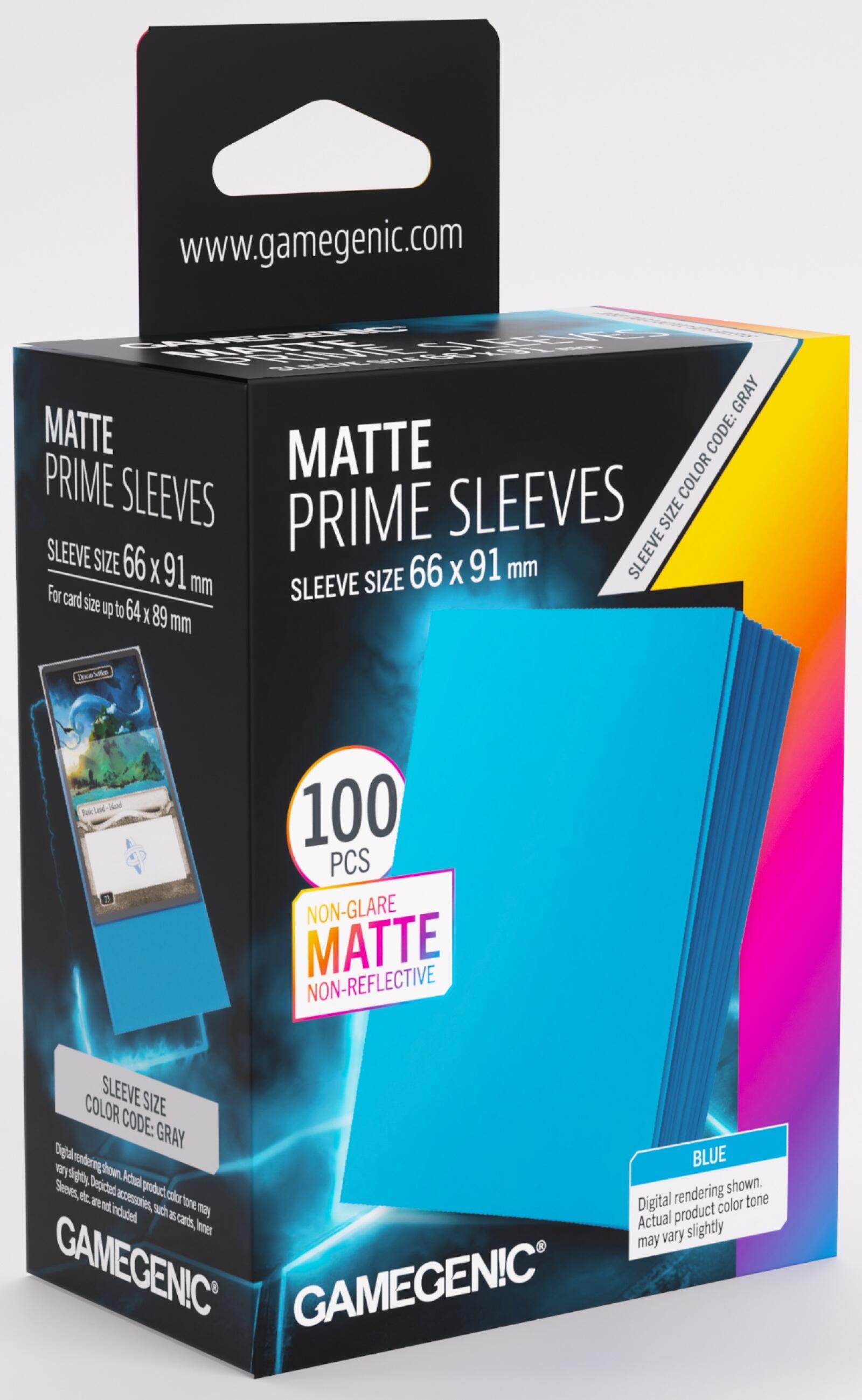 Gamegenic Matte Prime Card Sleeves (66mm x 91mm) (100 Sleeves Per Pack)