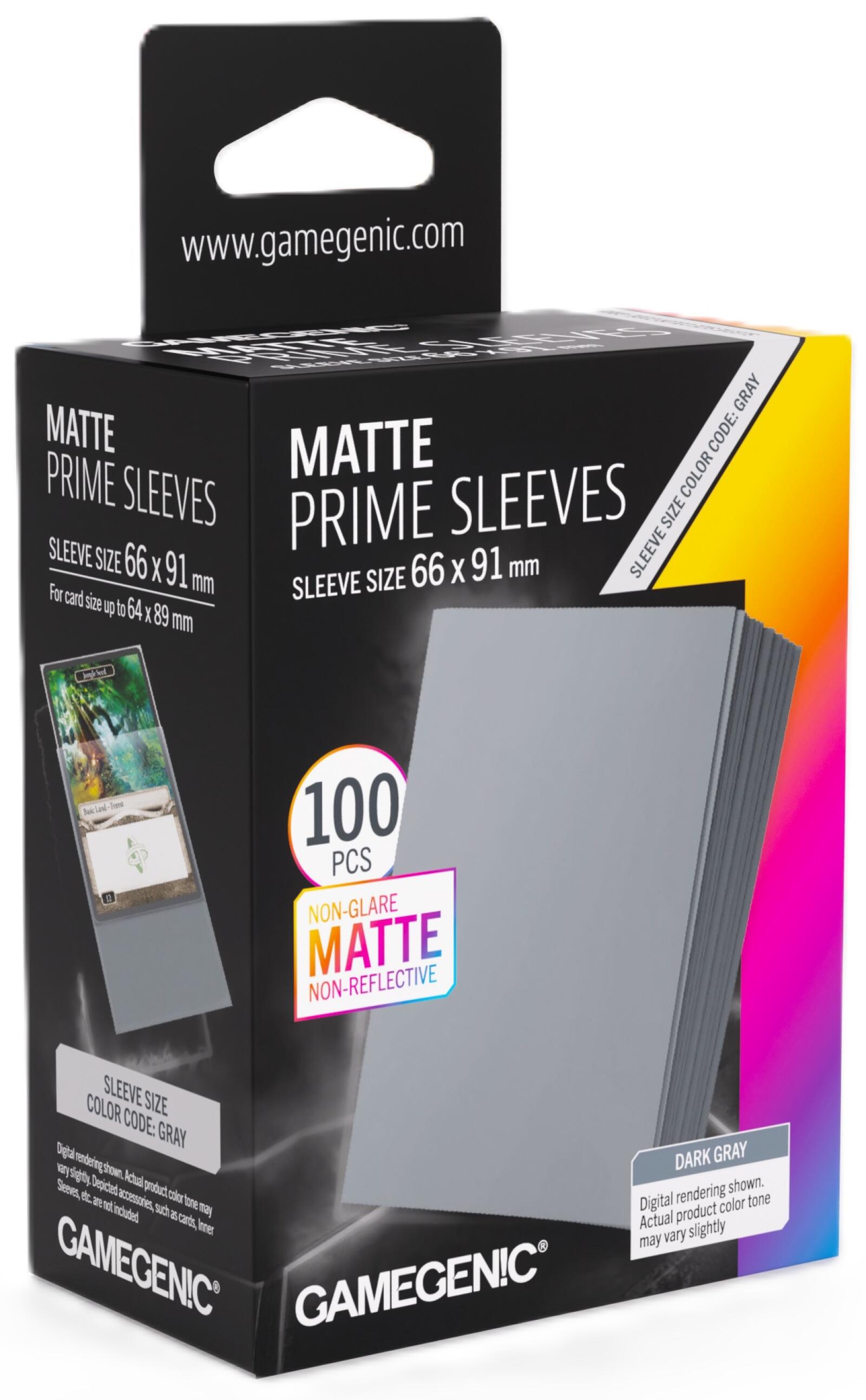 Gamegenic Matte Prime Card Sleeves (66mm x 91mm) (100 Sleeves Per Pack)
