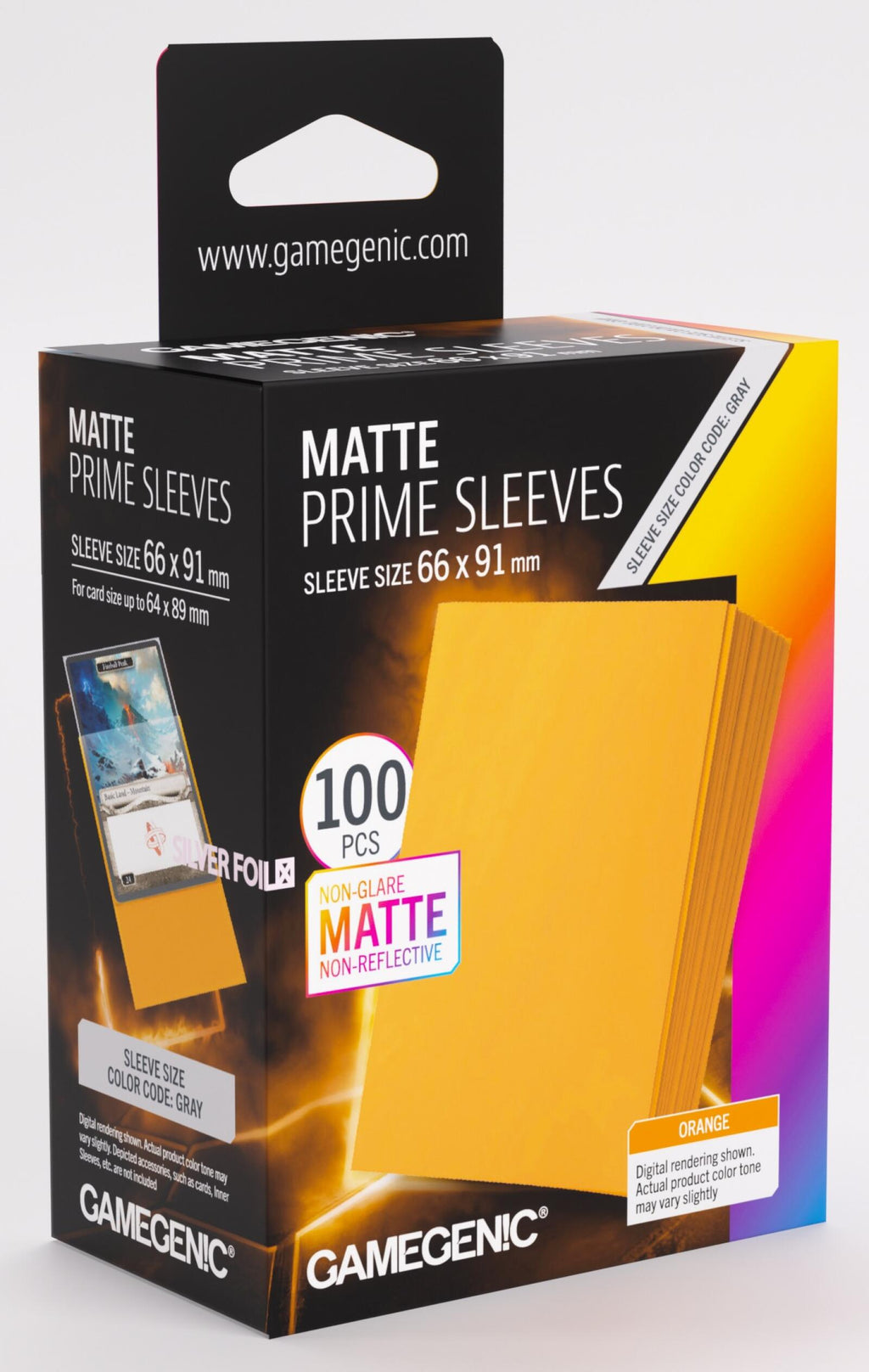 Gamegenic Matte Prime Card Sleeves (66mm x 91mm) (100 Sleeves Per Pack)