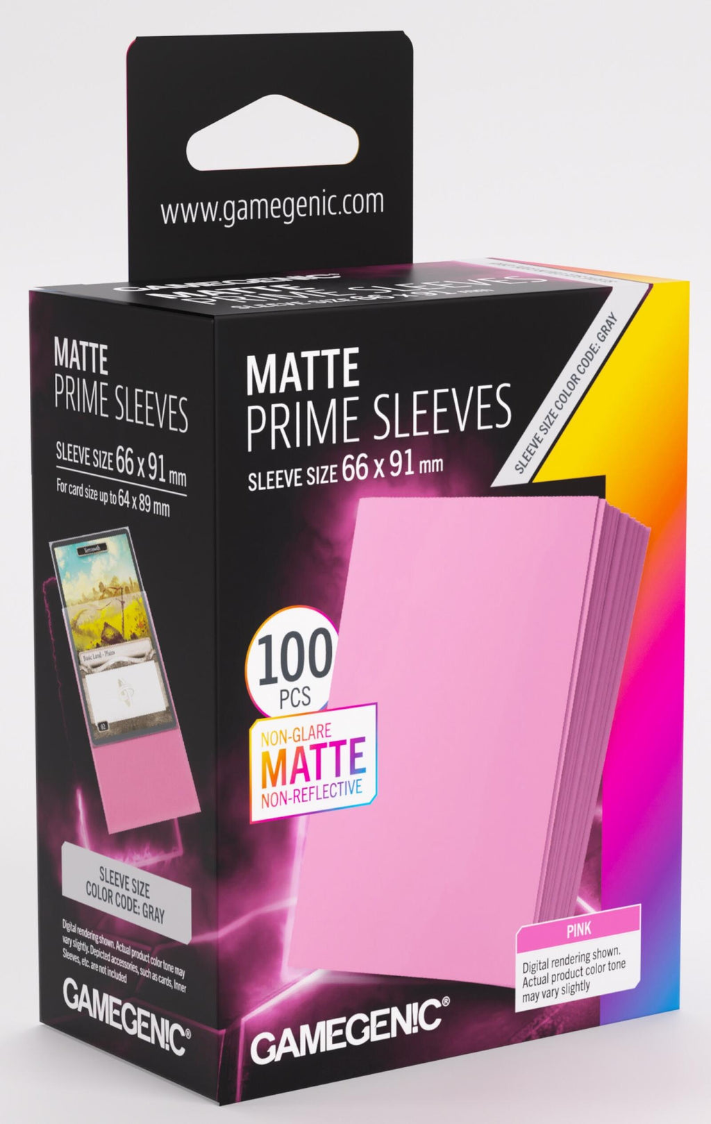 Gamegenic Matte Prime Card Sleeves (66mm x 91mm) (100 Sleeves Per Pack)