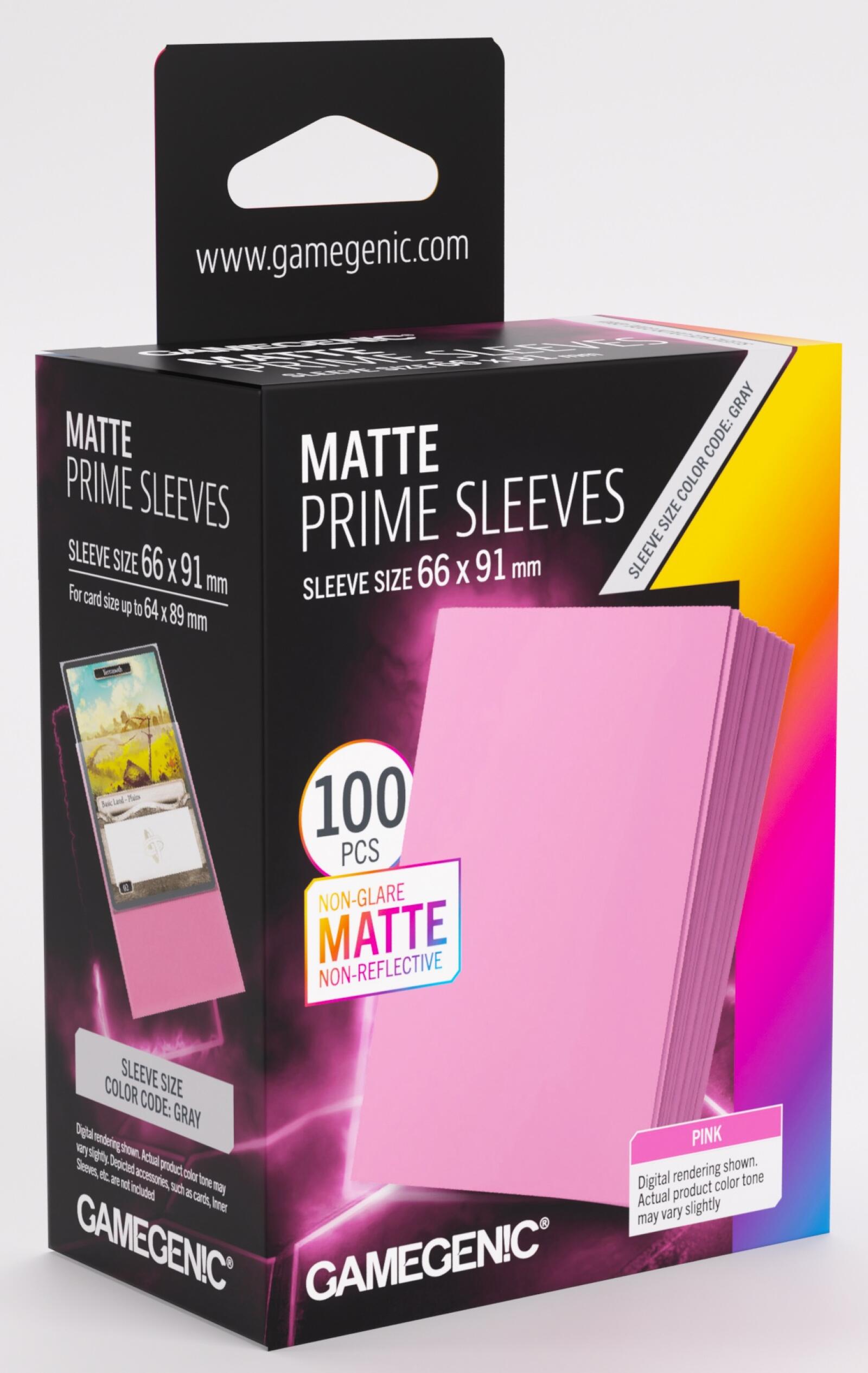 Gamegenic Matte Prime Card Sleeves (66mm x 91mm) (100 Sleeves Per Pack)