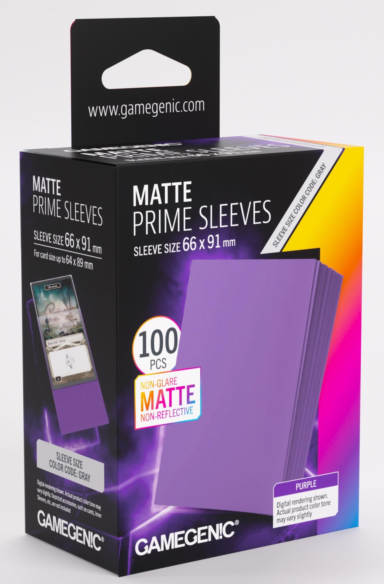 Gamegenic Matte Prime Card Sleeves (66mm x 91mm) (100 Sleeves Per Pack)