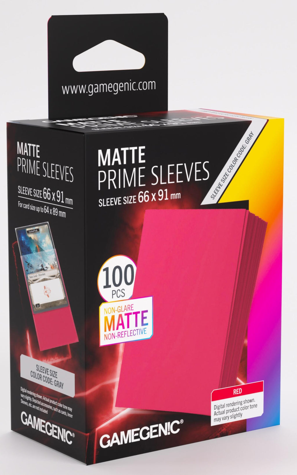 Gamegenic Matte Prime Card Sleeves (66mm x 91mm) (100 Sleeves Per Pack)