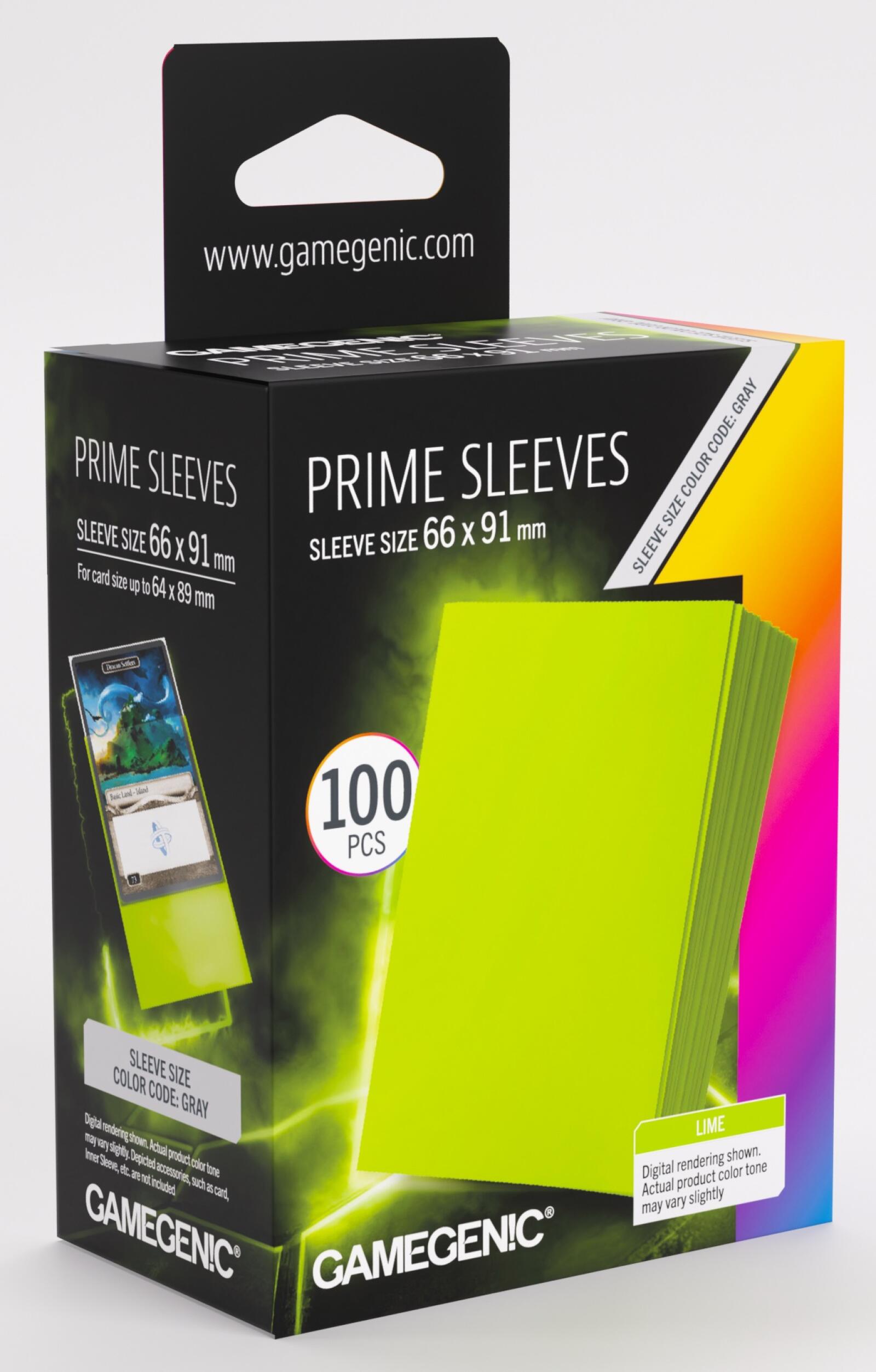 Gamegenic Prime Card Sleeves (66mm x 91mm) (100 Sleeves Per Pack)