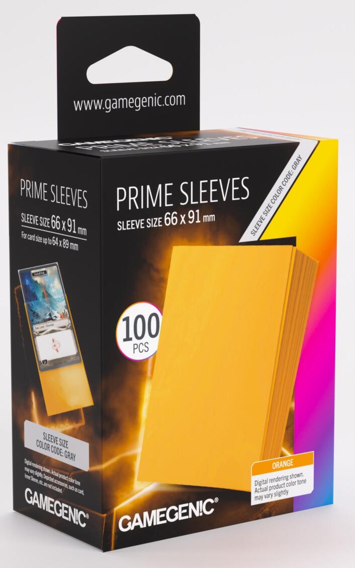 Gamegenic Prime Card Sleeves (66mm x 91mm) (100 Sleeves Per Pack)