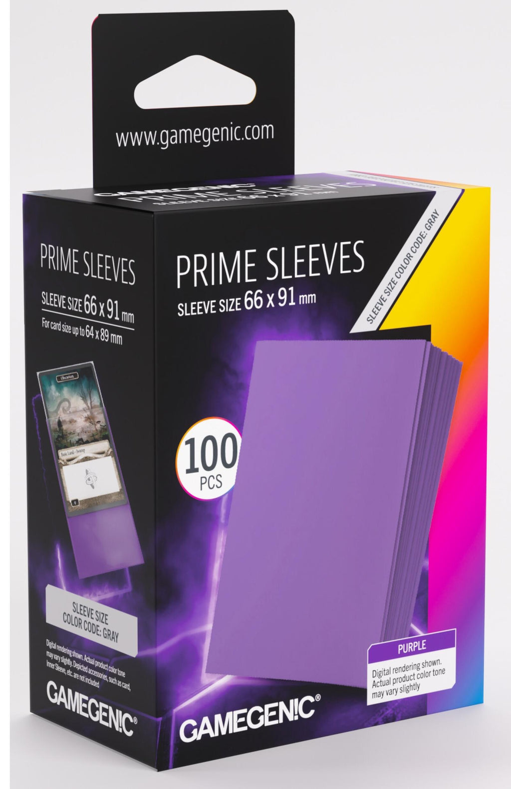 Gamegenic Prime Card Sleeves (66mm x 91mm) (100 Sleeves Per Pack)