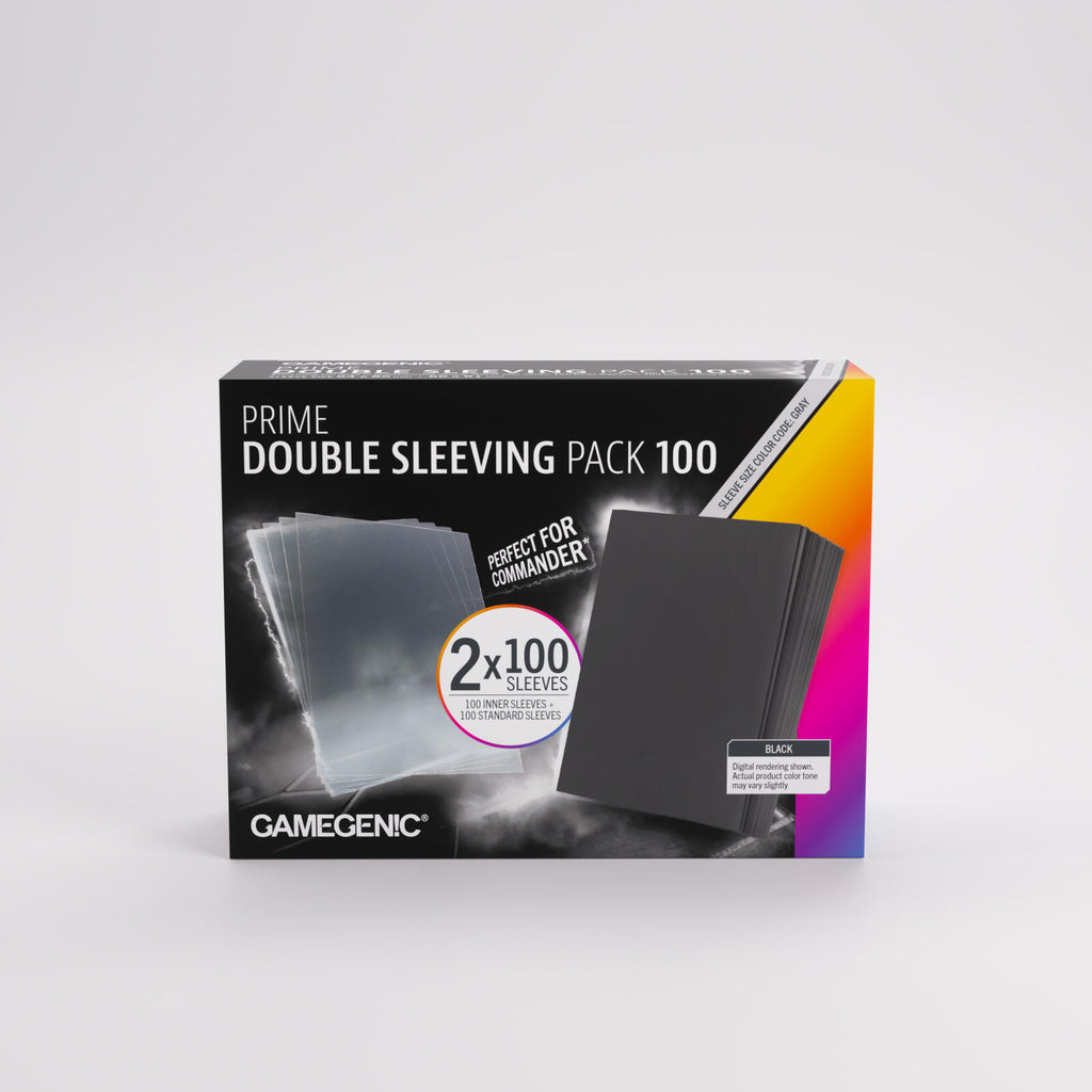 Gamegenic Prime Double Sleeving Pack 100 (66mm x  91mm)