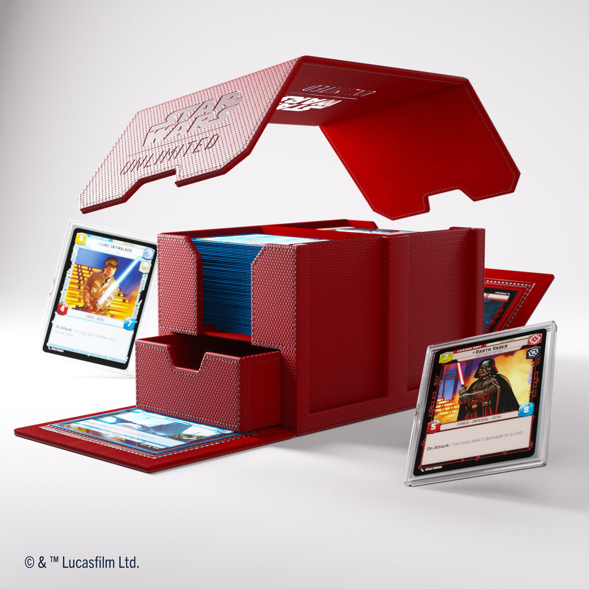 Gamegenic Star Wars Unlimited Double Deck Pod - Red